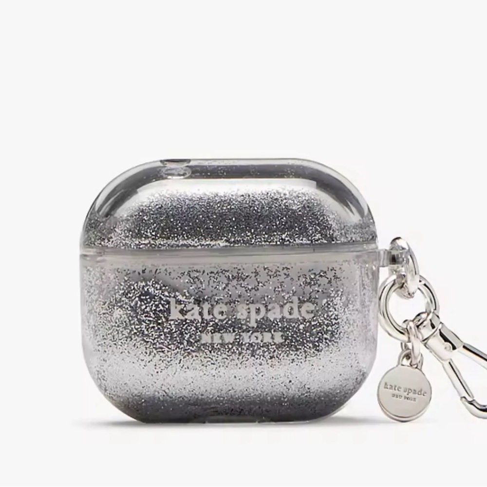Kate Spade Silver Glitter AirPods Pro Case